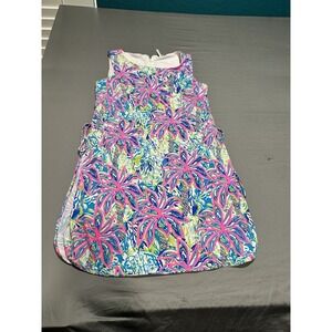 Lulu B Colorful Palm Tree Dress With Shorts S
